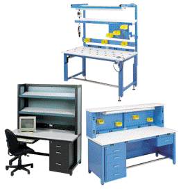 طاولات عمل متنوعة